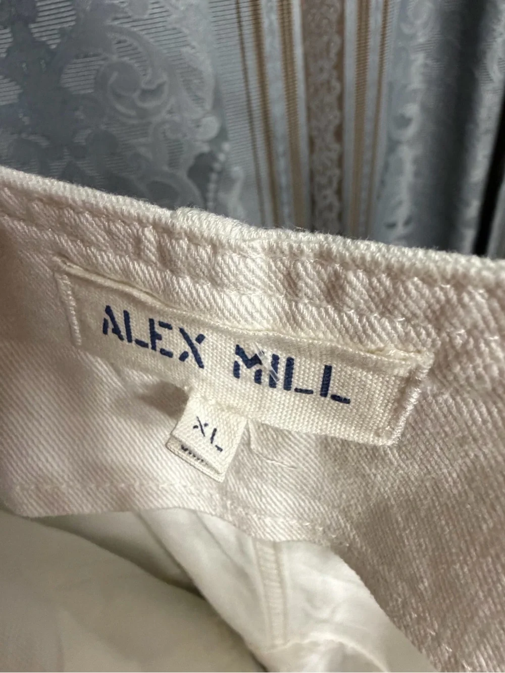 Alex Mill Lili Denim Overalls White